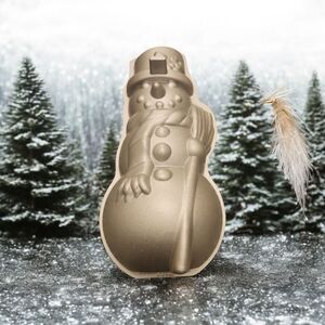 Nordic Ware Gold Snowman Cake Pan
